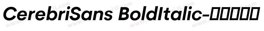 CerebriSans BoldItalic字体转换